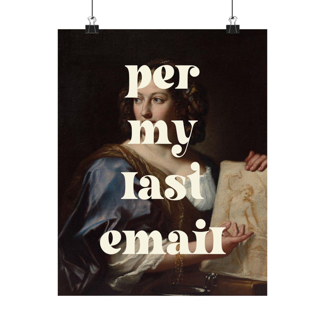 Per My Last Email Physical Poster Physical Art Print Office Art Print Office Posters Funny Office Art Gs Print Shoppe Funny Decor - Image 2