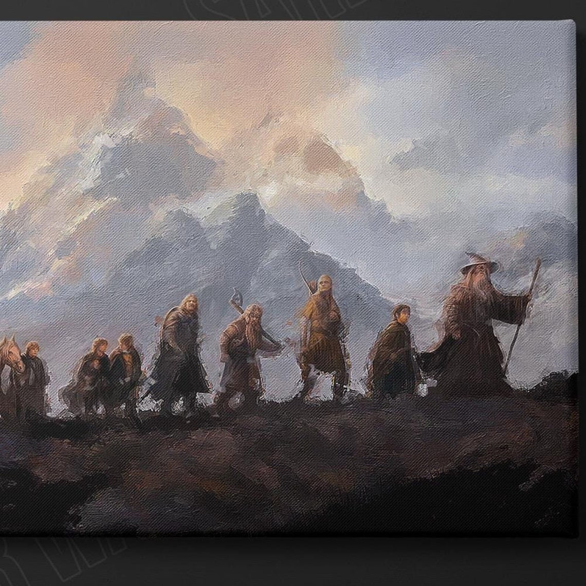 Lord Of The Rings Fellowship Of The Ring Print Lotr Lord Of The Rings Print Lord Of The Rings Wall Art Tolkien