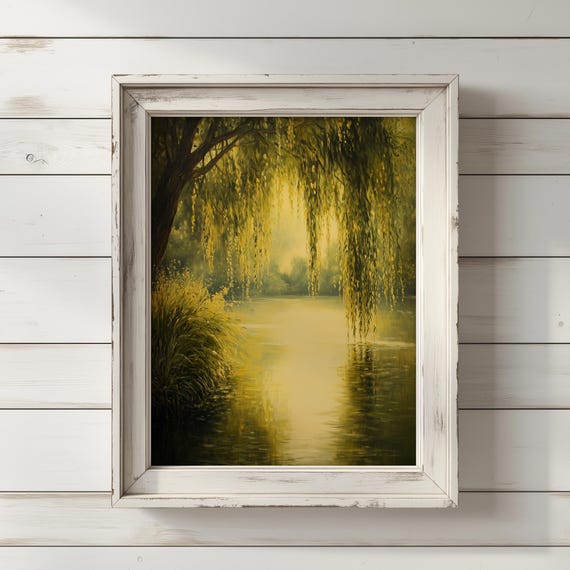 Weeping Willow Tree, Serene Nature-Inspired Decor
