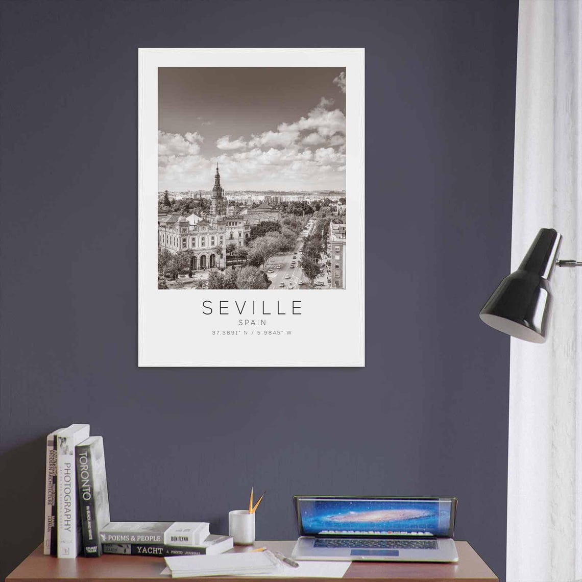 Seville Spain Travel Photo Poster Bw Seville Travel Print Minimalist Travel Poster Print4 - Image 3