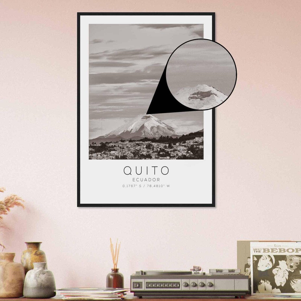 Quito Ecuador Travel Poster, Minimalist Travel Print - Image 4