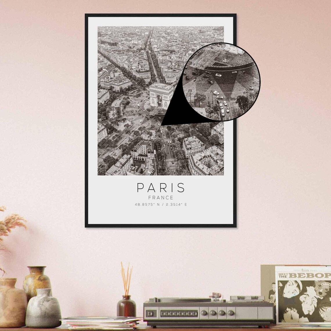 Paris France Minimalist Travel Poster, Travel Print - Image 4