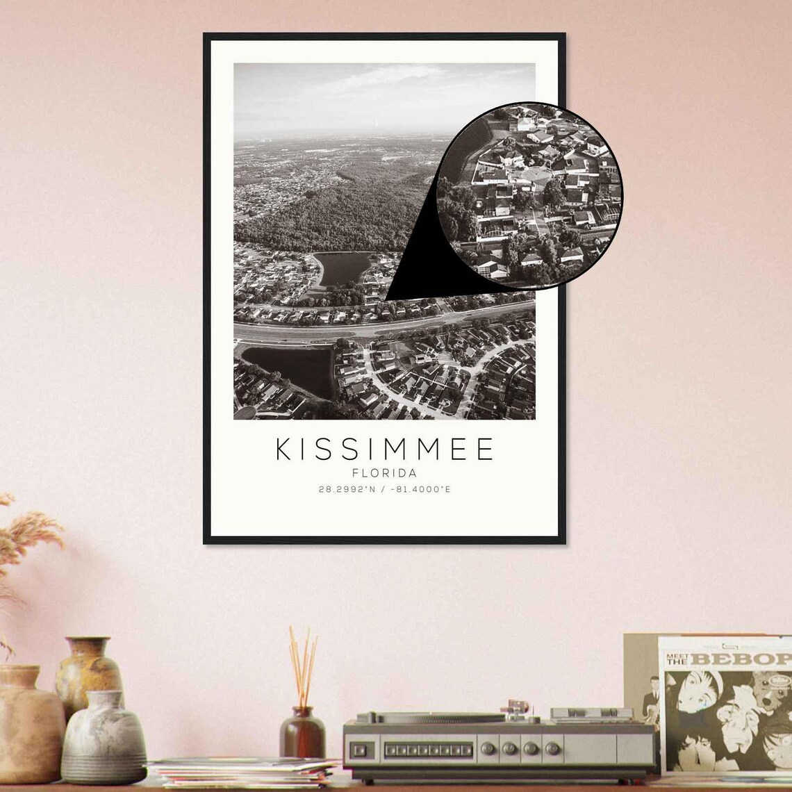Kissimmee Florida Photo Travel Poster Kissimmee Travel Print Minimalist Travel Print Ds1 - Image 4