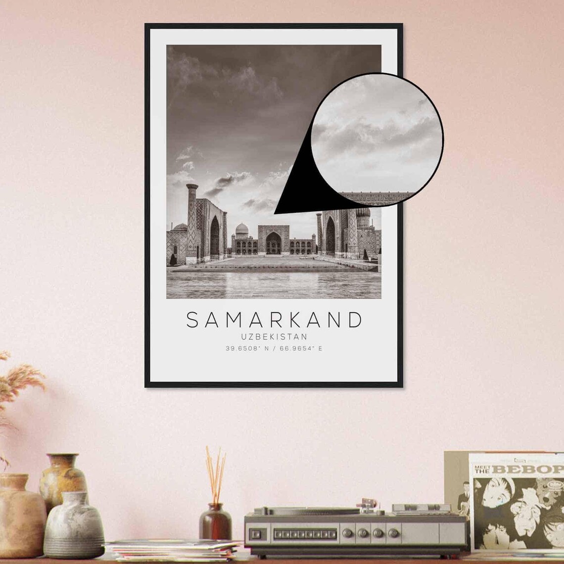 Samarkand Uzbekistan Minimalist Travel Poster Print - Image 4