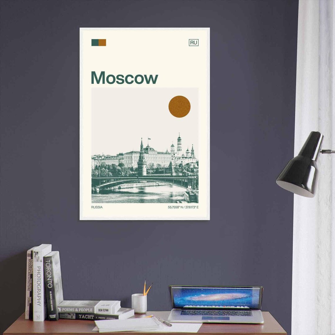 Moscow Russia Minimalist Travel Poster, Monochrome - Image 3