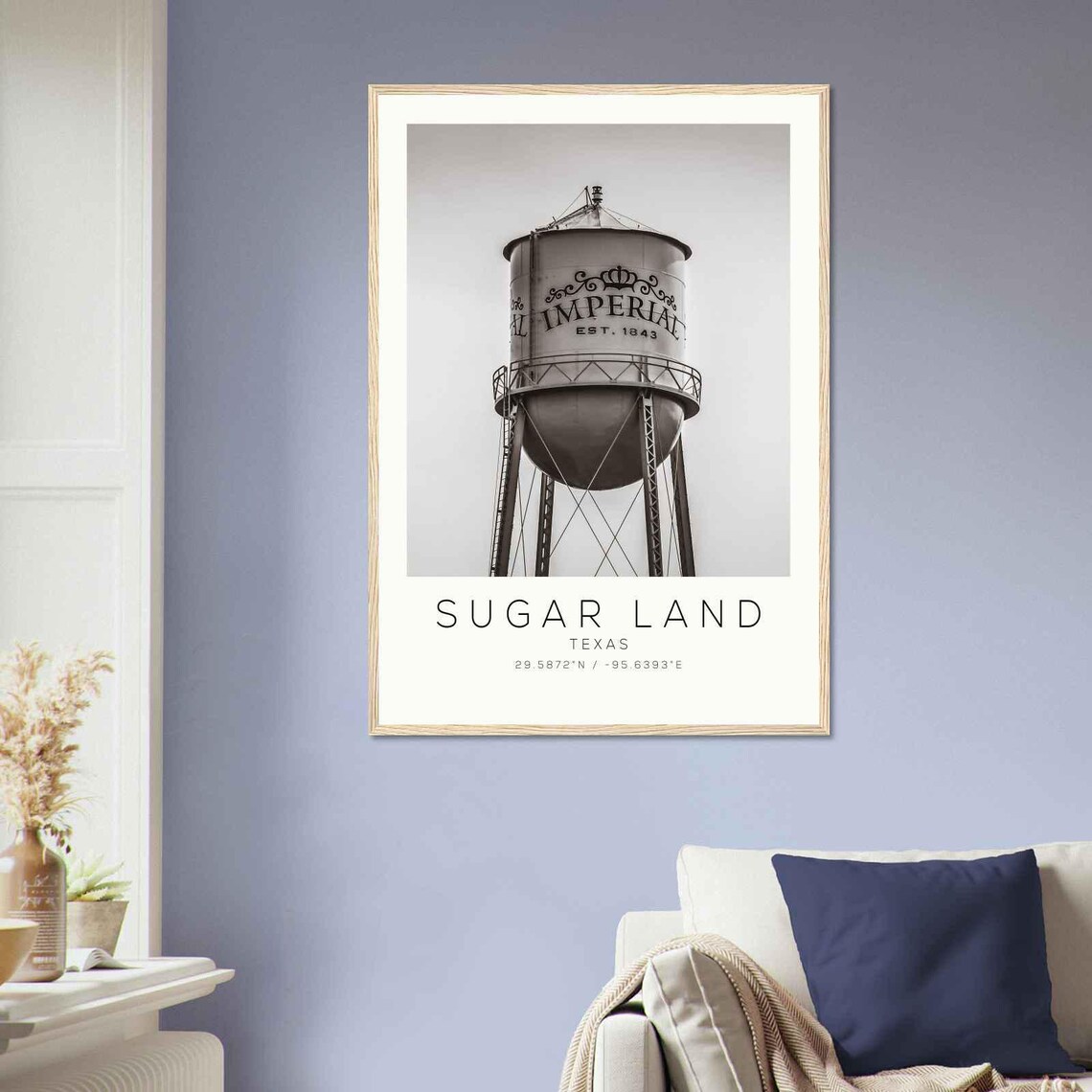 Sugar Land Texas Historic Imperial Water Tower Vintage Photo Poster - Image 2