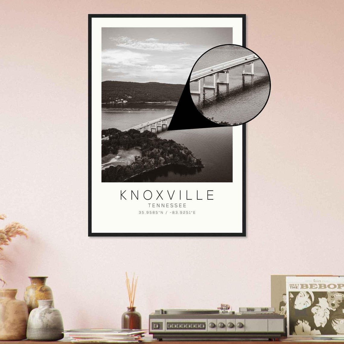 Knoxville Tennessee Ds3 Photo Travel Poster Knoxville Tennessee Travel Print Minimalist Travel Print - Image 4