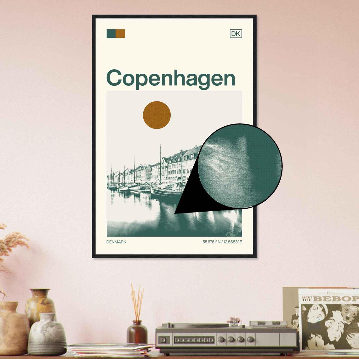 Copenhagen Denmark Minimalist Travel Poster - Image 4