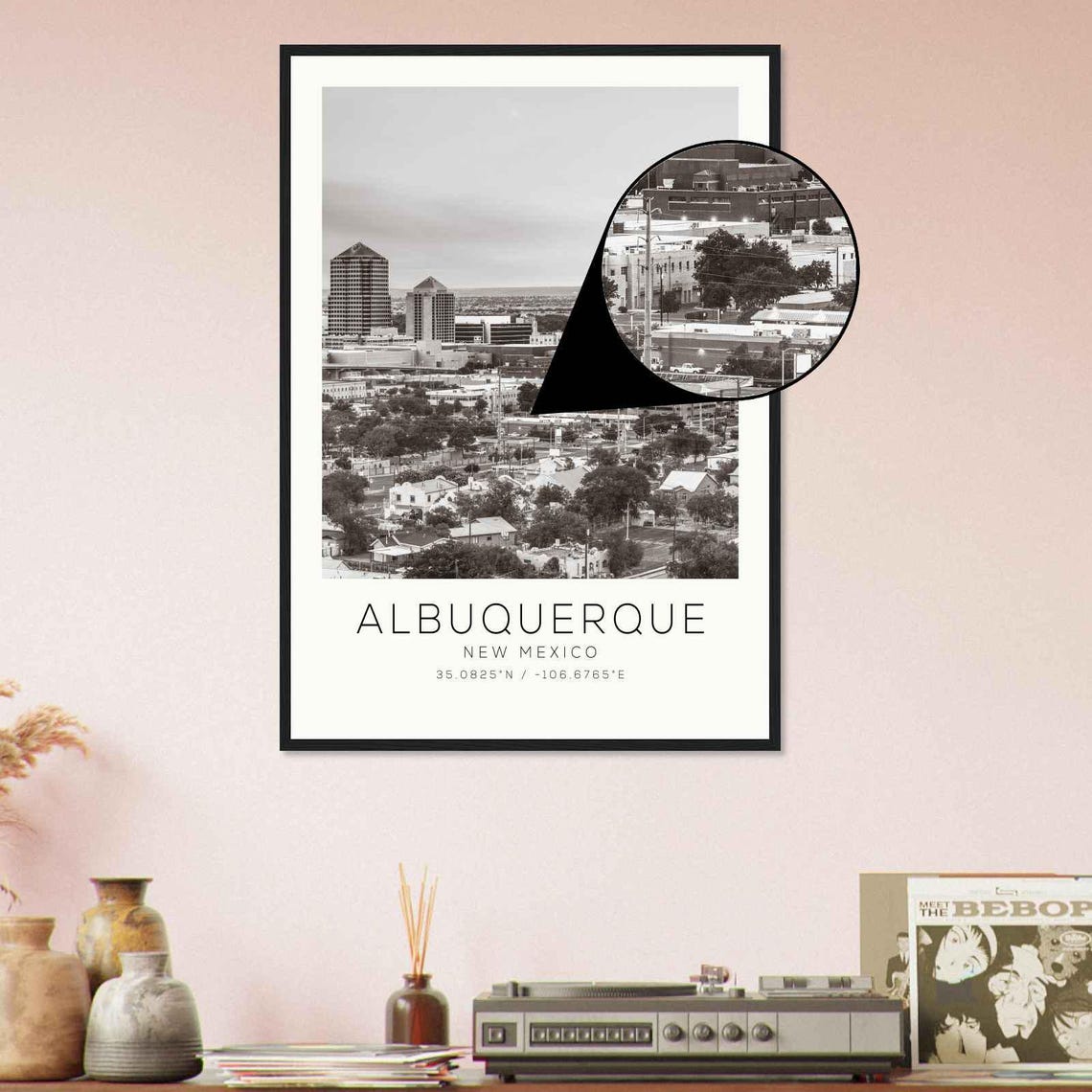 Albuquerque New Mexico Downtown Skyline Cityscape Photo Poster - Image 4