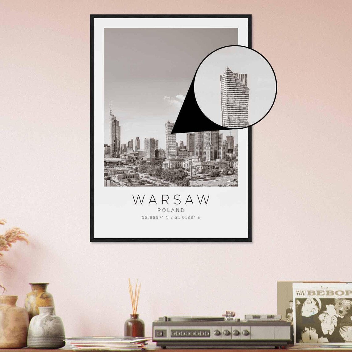 Warsaw Poland Travel Poster, Minimalist Travel Print - Image 4