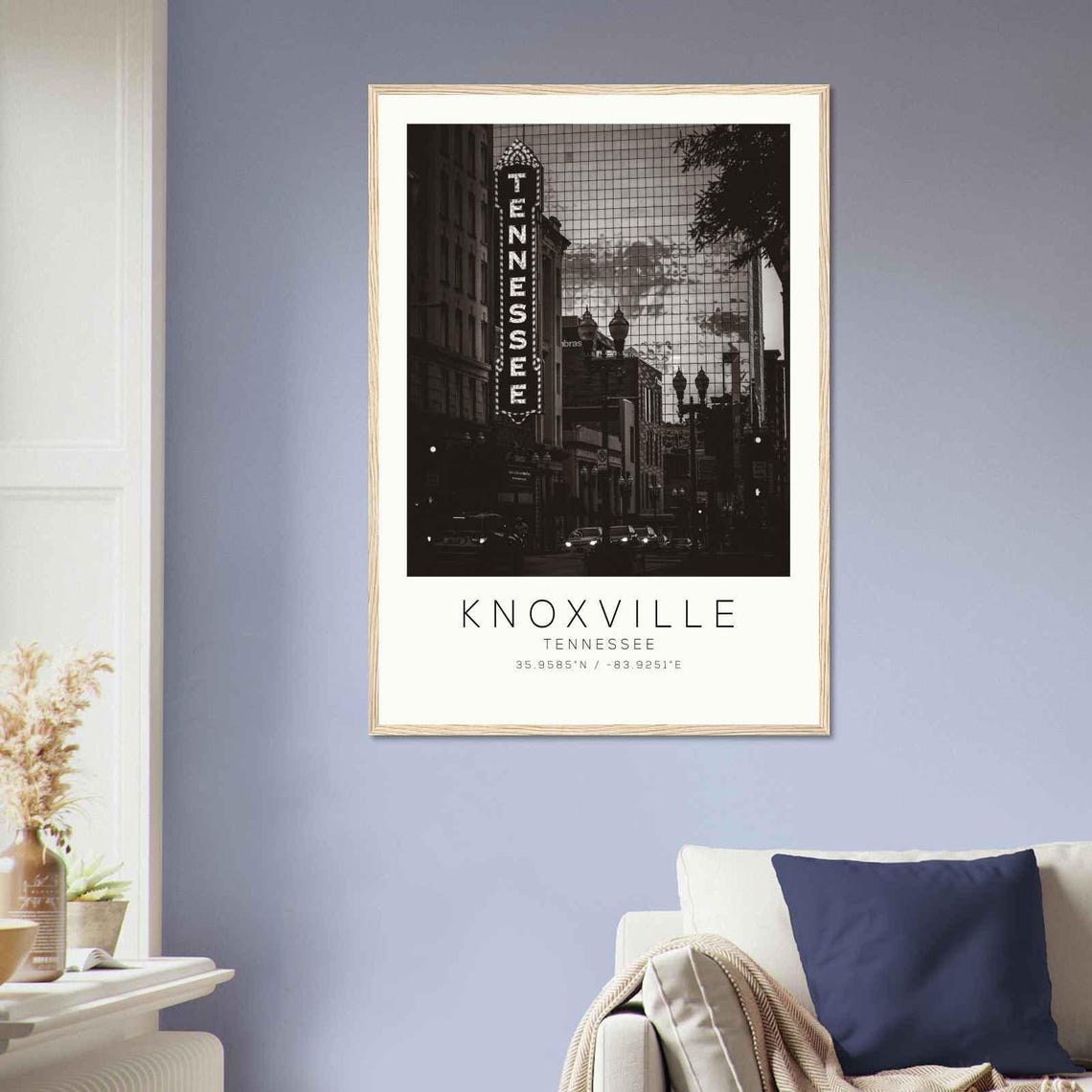 Knoxville Tennessee Ds2 Photo Travel Poster Knoxville Tennessee Travel Print Minimalist Travel Print - Image 2