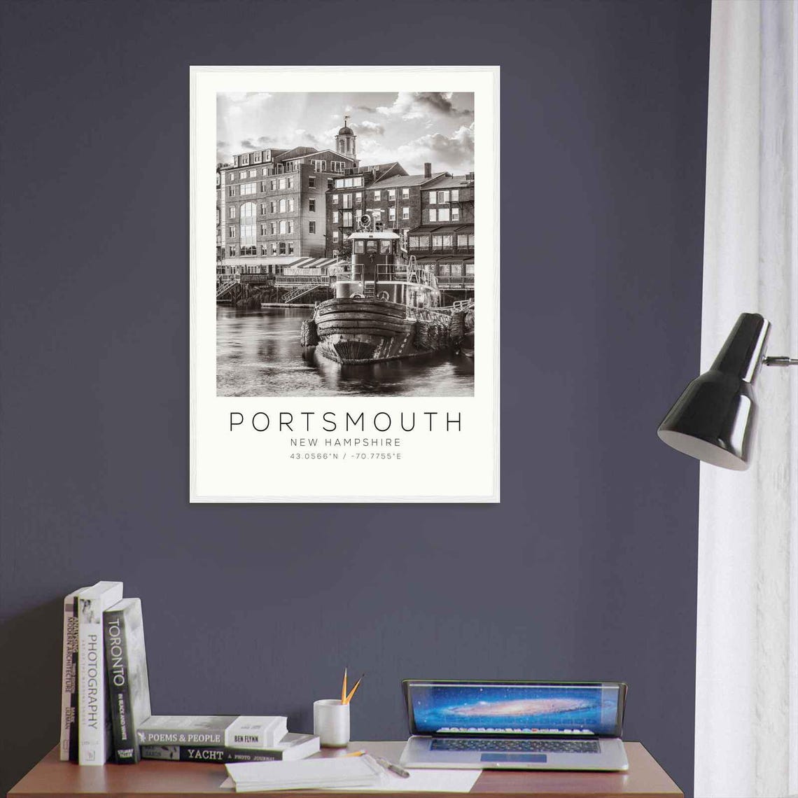 Portsmouth New Hampshire Photo Travel Poster Portsmouth Travel Print Minimalist Travel Print Ds3 - Image 3