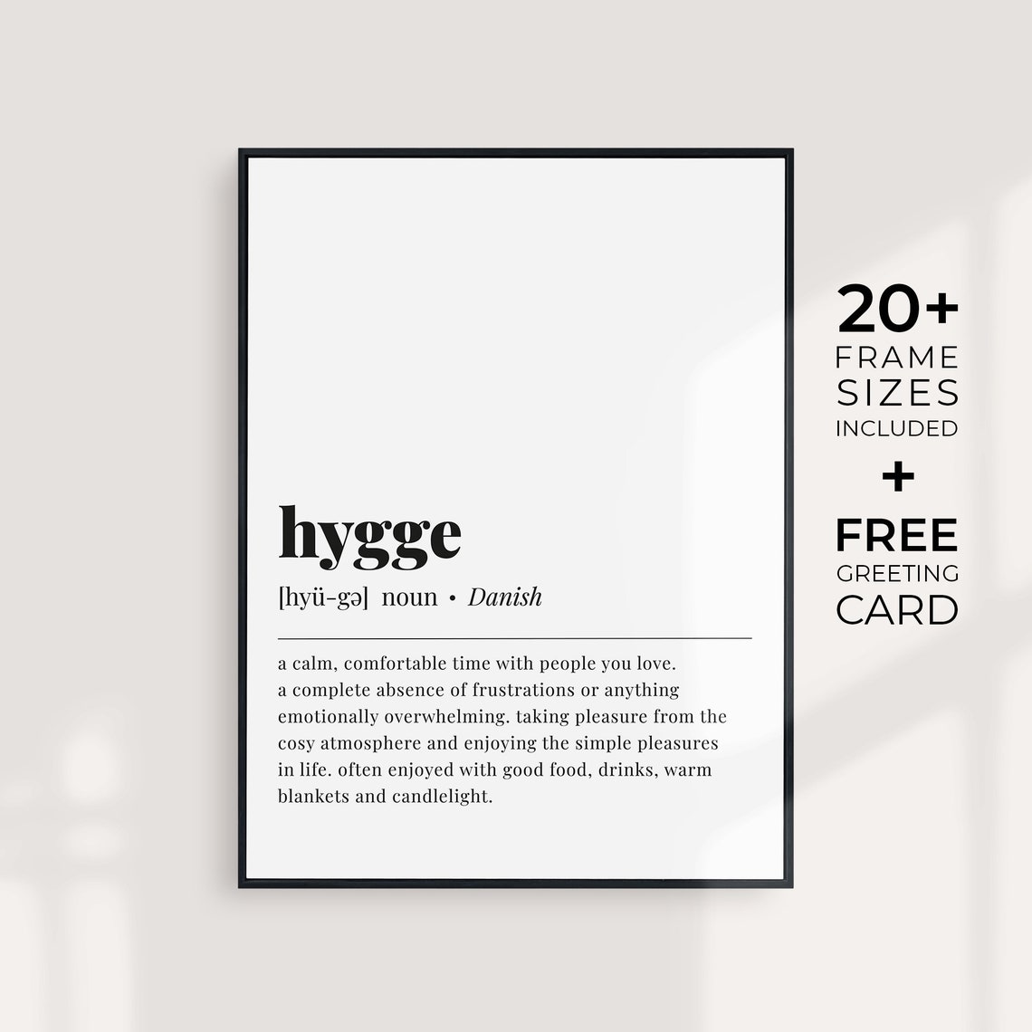 Hygge Definition Print Meaning Of Hygge Poster Scandi Wall Art Hygge Sign Hygge Decor New Home Gift Scandinavian Art Minimalist Hygge Quote - Image 6