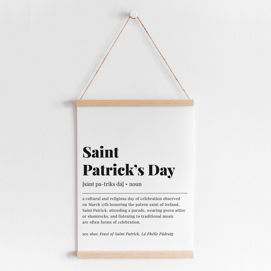 St Patricks Day Decor, Irish Party Art Print