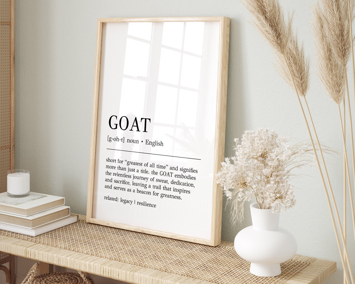 Goat Definition Art Print, Office Decor Gift - Image 3
