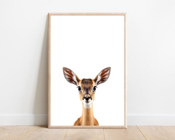 Gazelle Nursery Print Baby Gazelle Print Print Gazelle Nursery Decor Gazelle Nursery Wall Decor Safari Animal Print
