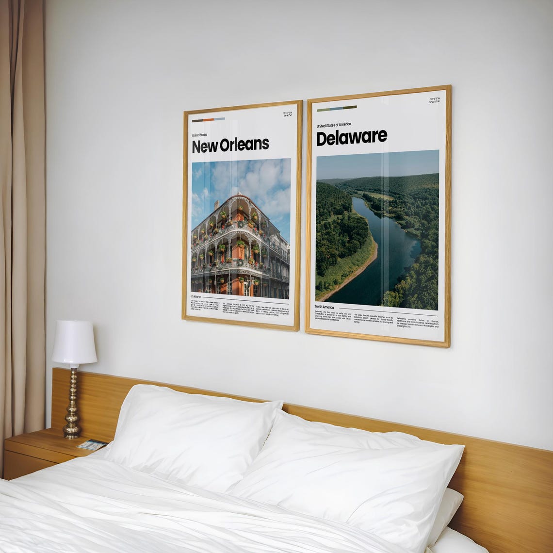 Delaware River Aerial Forest Hills Winding Water Scenic Poster - Image 2