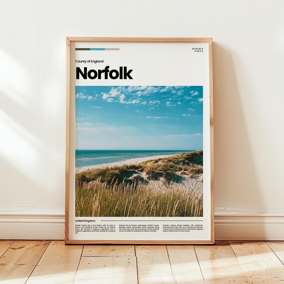 Norfolk Poster Print Photo Wall Art England Travel Gift