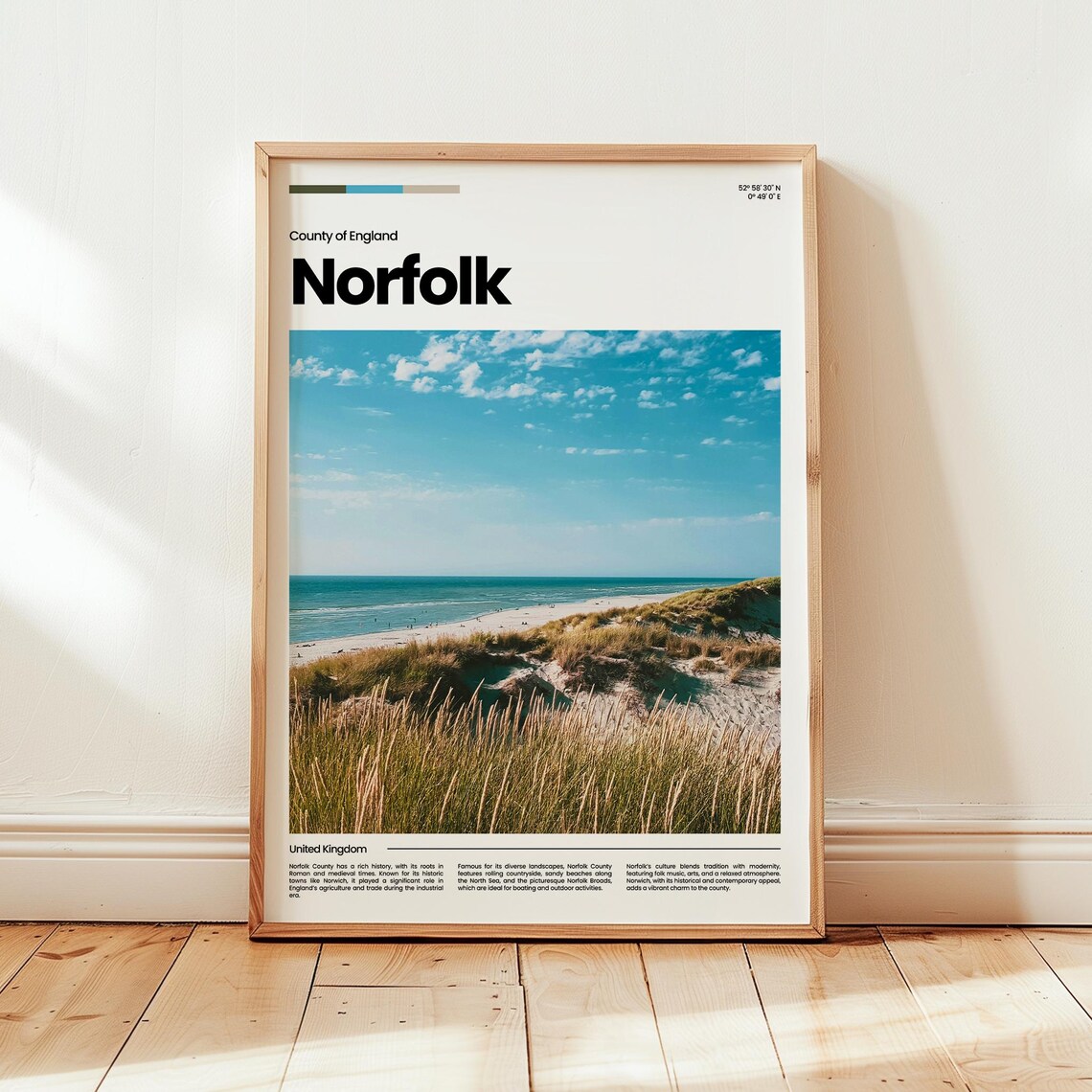 Norfolk Poster Print Photo Wall Art England Travel Gift