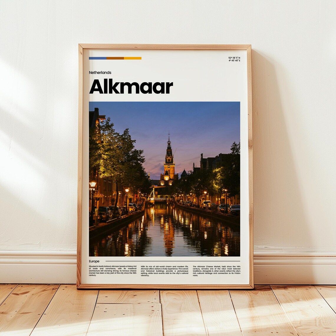 Alkamaar Poster Print Photo Wall Art Netherlands Travel Gift