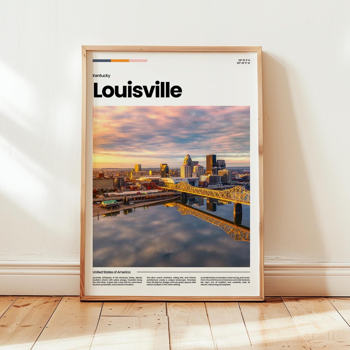 Louisville Poster Print Photo Wall Art Kentucky Travel Gift