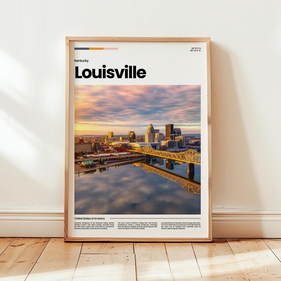 Louisville Poster Print Photo Wall Art Kentucky Travel Gift