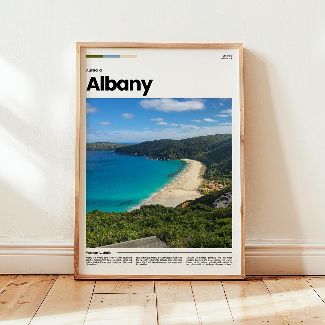 Albany, Australia Travel Poster Gift
