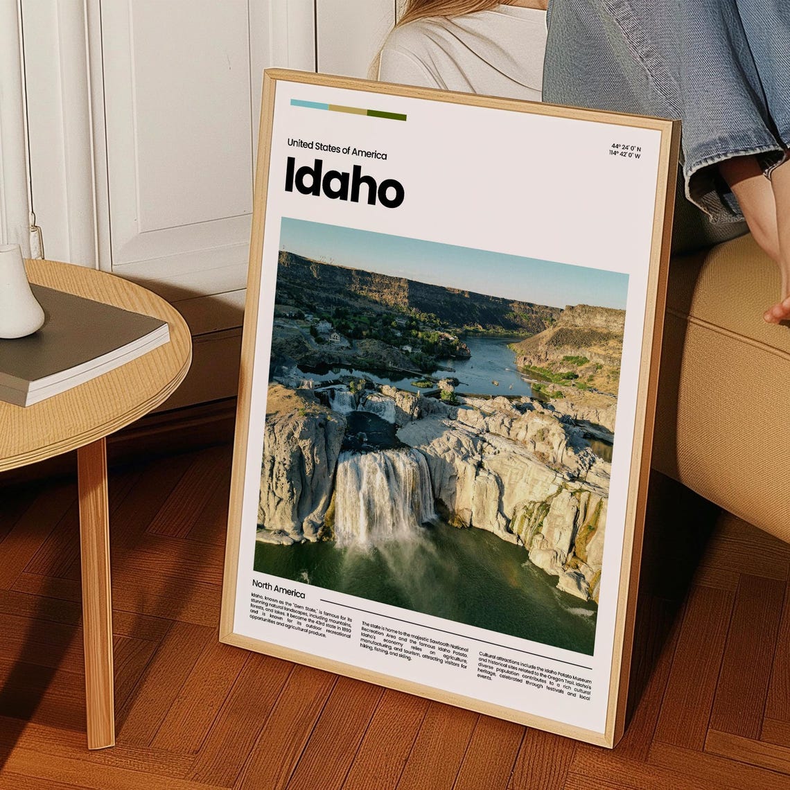 Idaho Travel Poster Idaho Poster Idaho Photo Poster Idaho Art Print Idaho Art Usa Poster Usa Travel Poster Travel Gift - Image 3