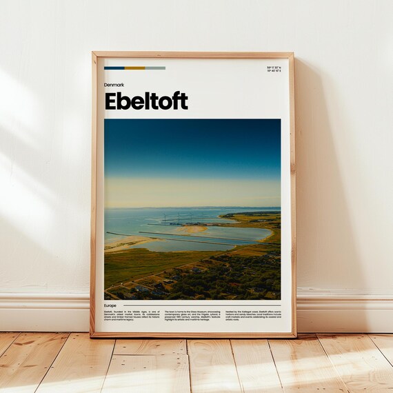 Ebeltoft Poster Print Photo Wall Art Denmark Travel Gift