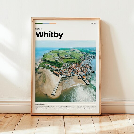 Whitby Poster Print Photo Wall Art England Travel Gift