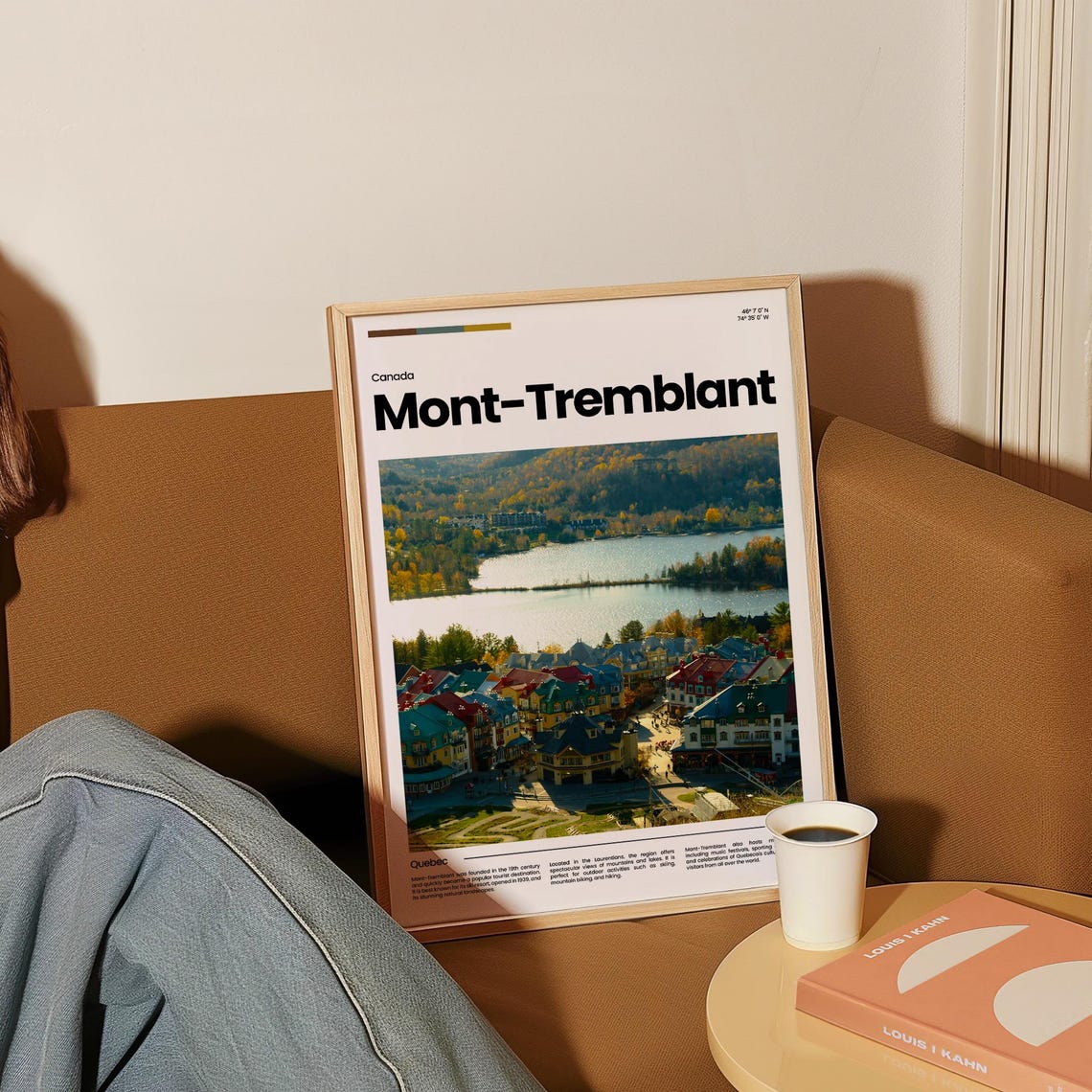 Mont-Tremblant Ski Resort Village Lake Autumn Quebec Travel Poster - Image 4