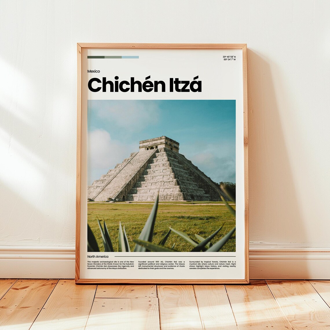 Chichn Itz Poster Print Photo Mexico Travel Gift