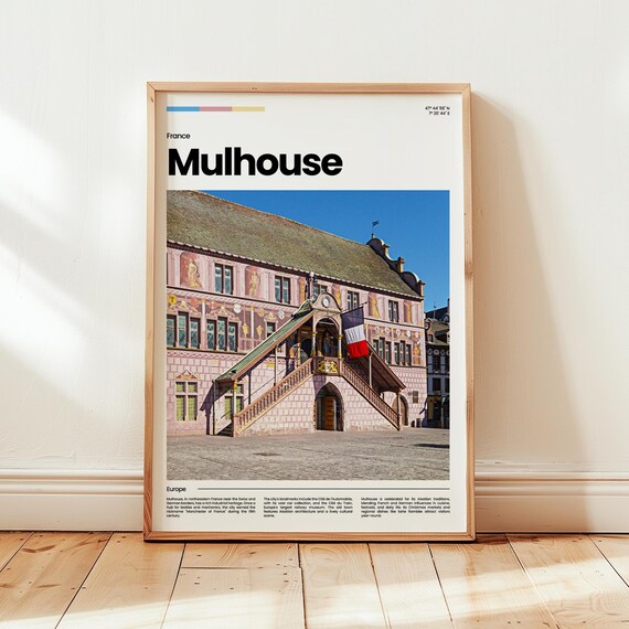 Mulhouse Poster Print Photo Wall Art France Travel Gift