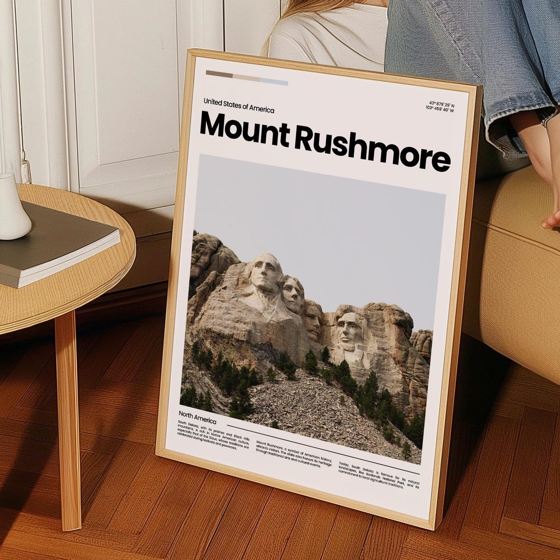 Mount Rushmore South Dakota Carved Faces National Monument Poster - Image 3