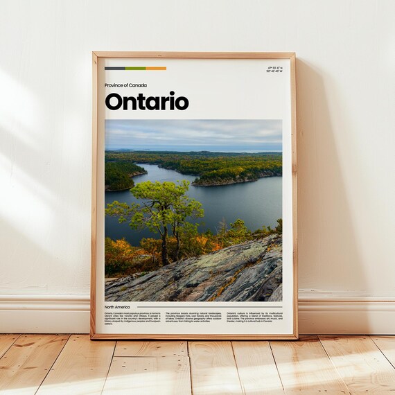 Ontario Poster Print Photo Wall Art Canada Travel Gift