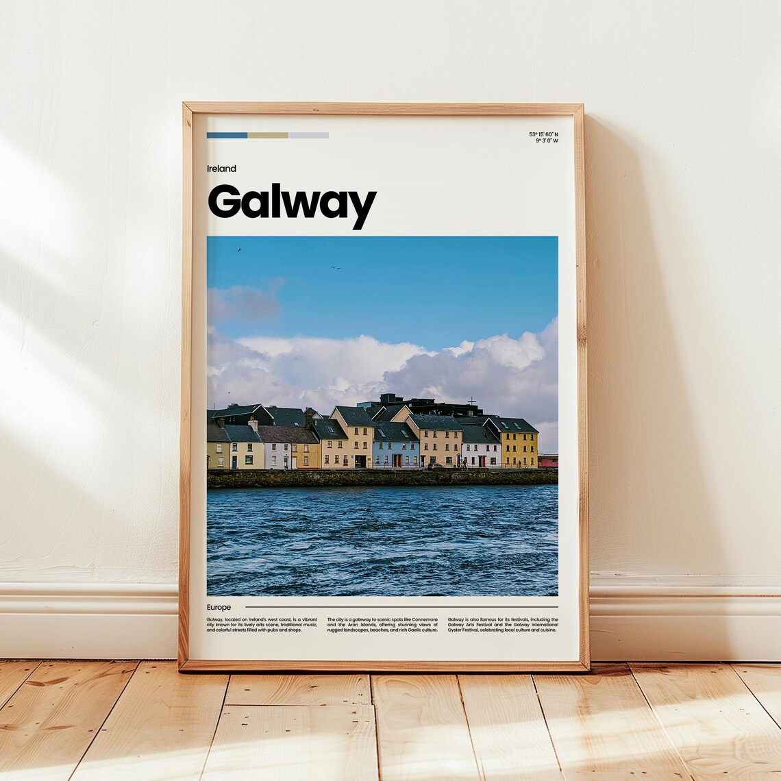 Galway Poster Print Photo Wall Art Ireland Travel Gift
