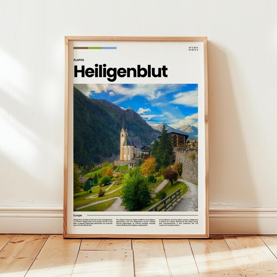 Heiligenblut Poster Print Photo Austria Travel Gift