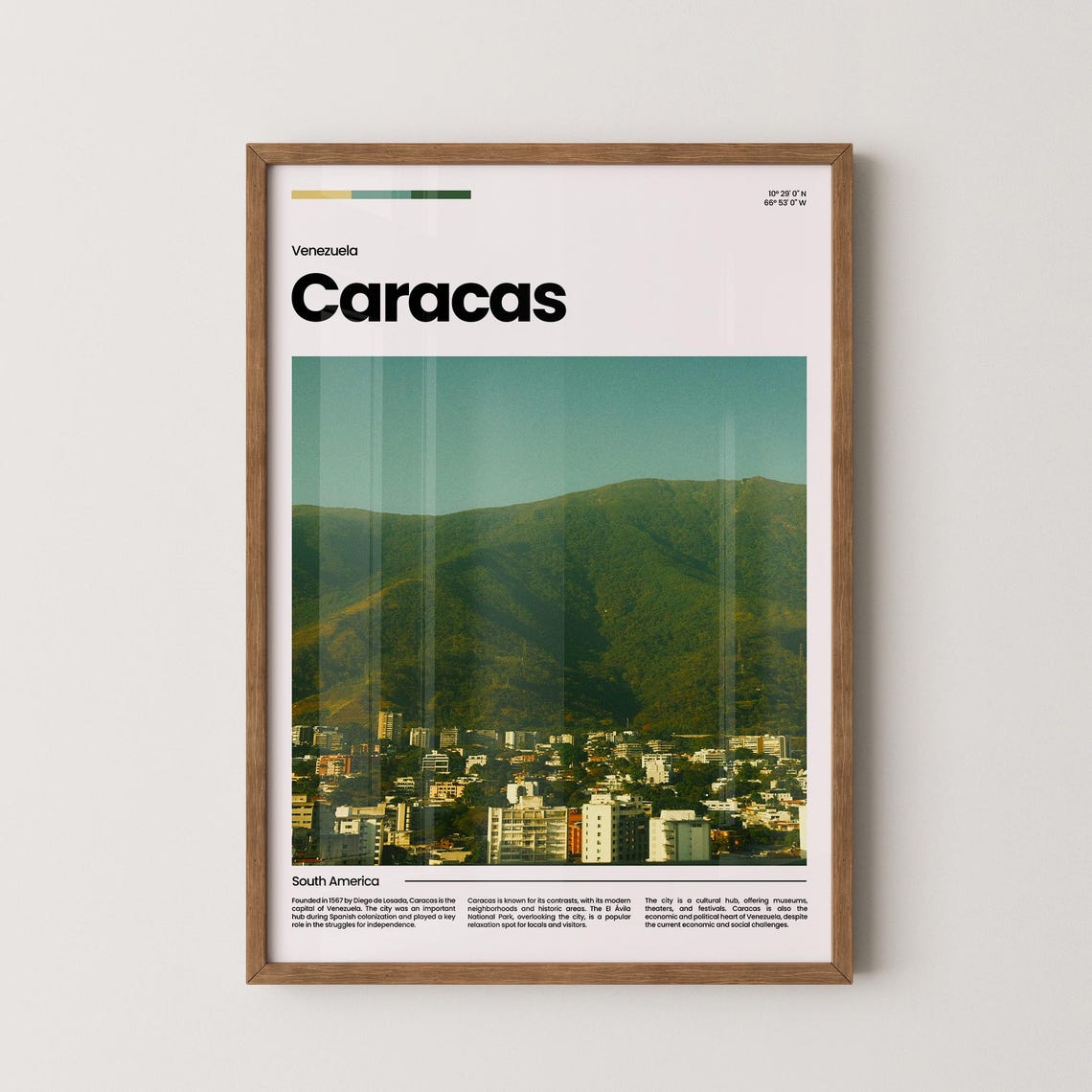 Caracas Travel Poster Caracas Poster Caracas Photo Poster Caracas Art Print South America Poster Travel Poster Print Travel Gift