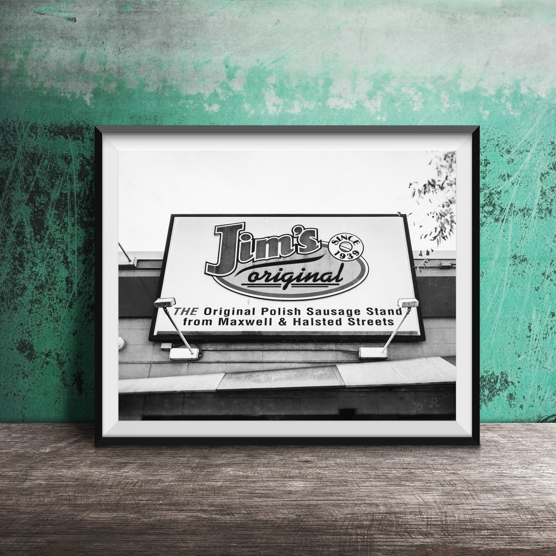 Jim's Original Polish Sausage Chicago Food Stand Sign Photo Poster - Image 2
