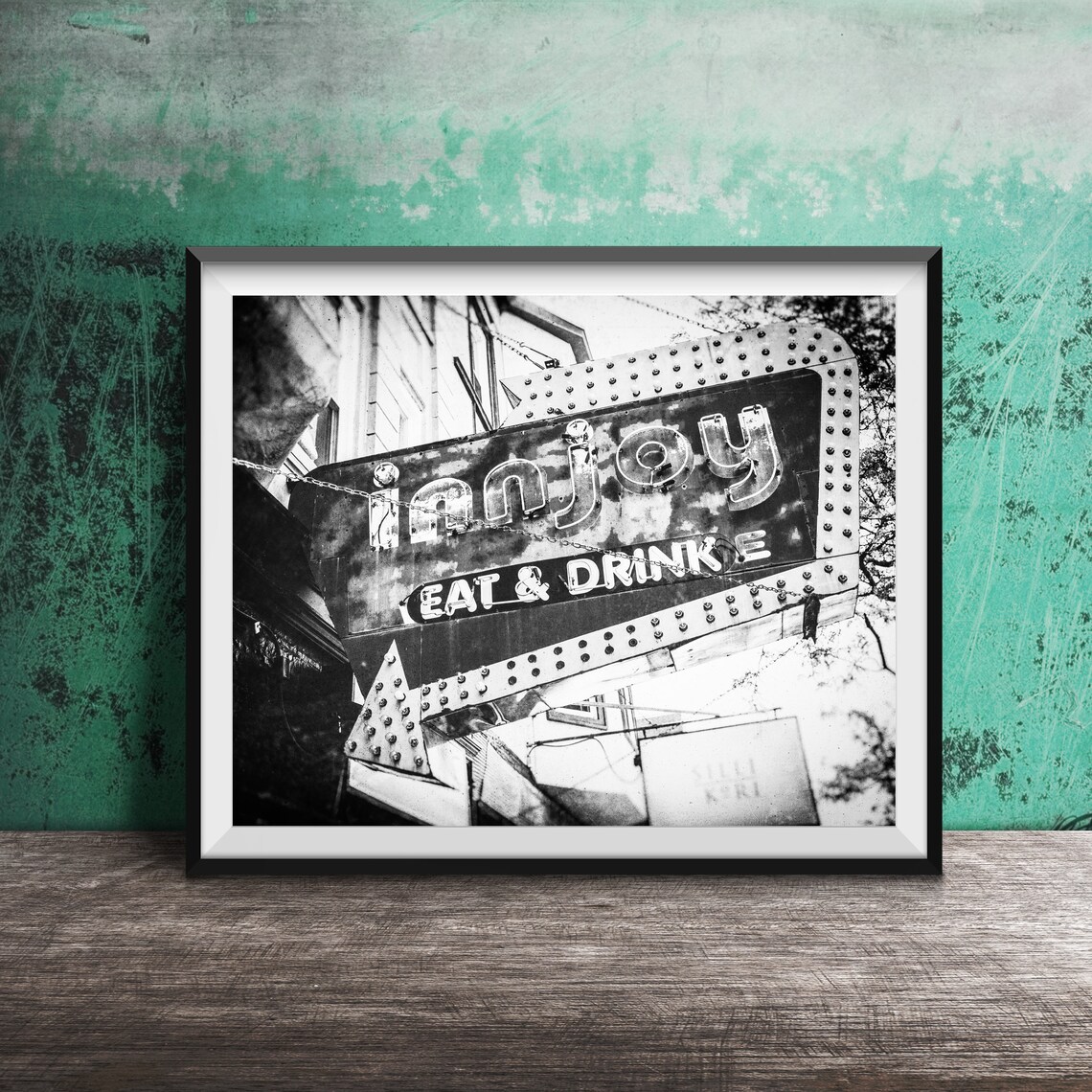 Innjoy Wicker Park Chicago Art Print, Bar Sign - Image 2