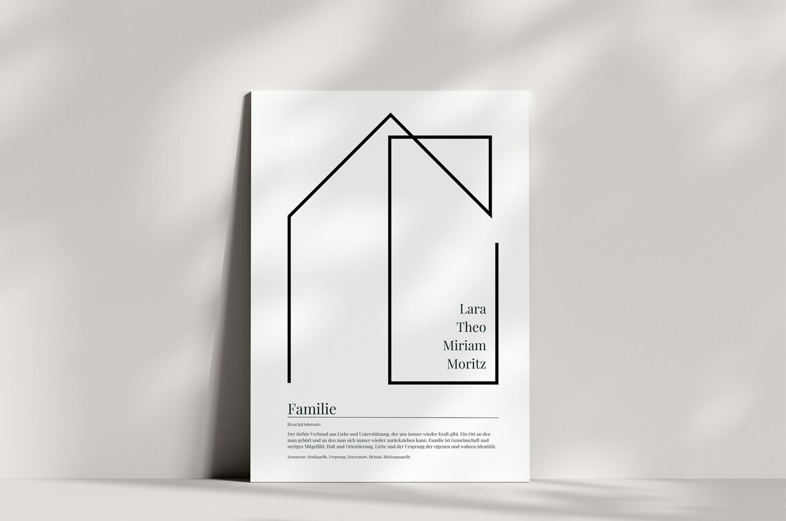Personalized Family Definition Poster, Home Wall Art Print - Image 4