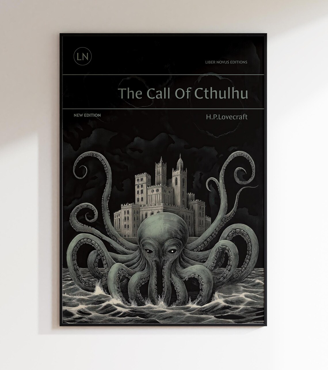 The Call Of Cthulhu H P Lovecraft Tentacled Monster Gothic Poster - Image 2