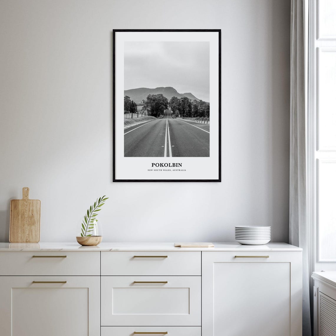 Pokolbin Australia Long Country Road To Blue Mountains Poster - Image 2