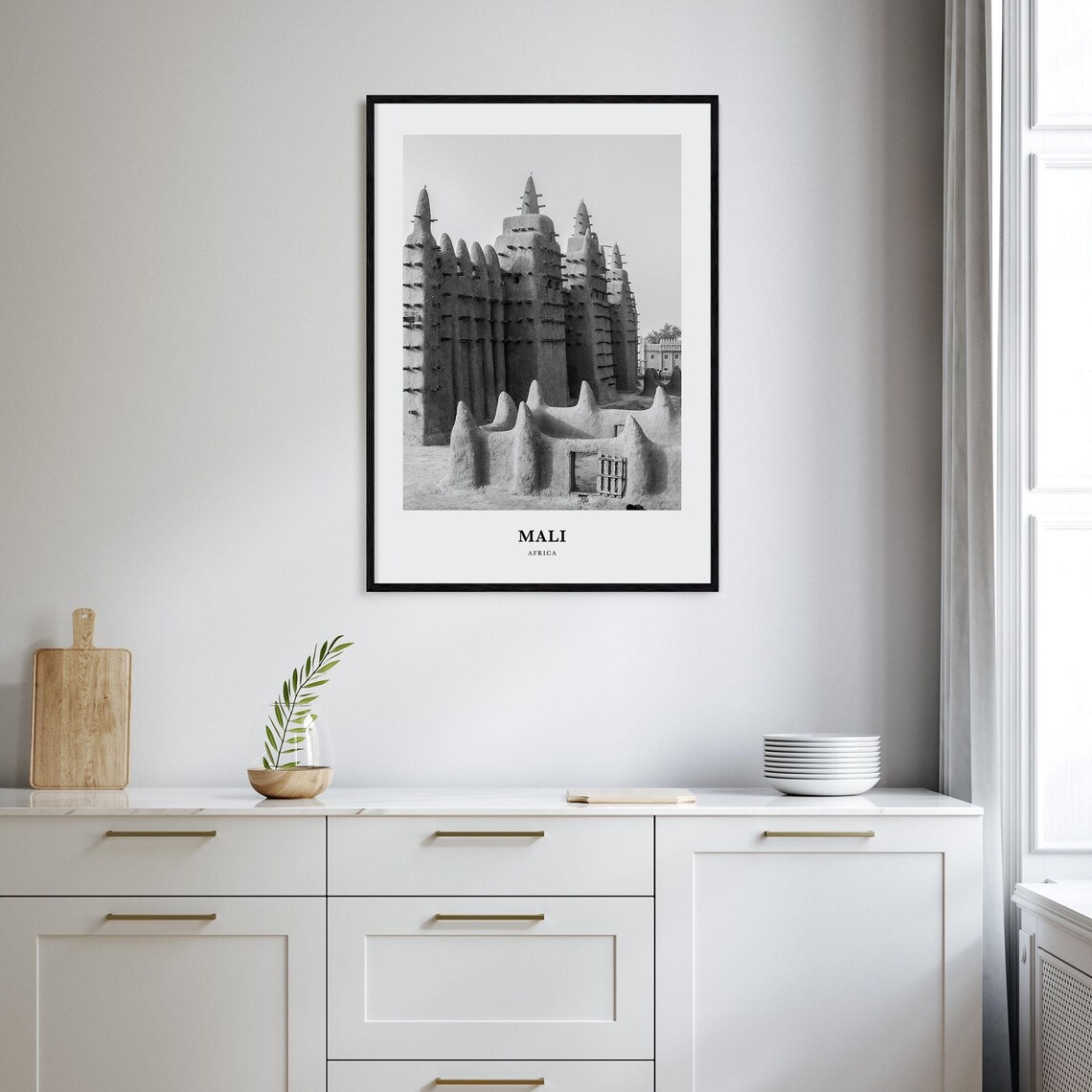 Mali Africa Great Mosque of Djenne Mud Brick Architecture Art Poster - Image 2