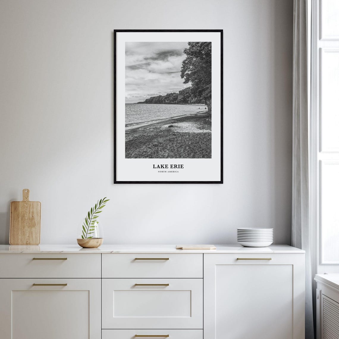 Lake Erie Wall Art Lake Erie Wall Decor Lake Erie Poster Lake Erie Home Decor Lake Erie Travel Gift Lake Erie Travel Print - Image 2