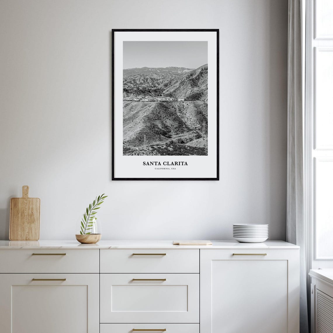 Santa Clarita Wall Art Santa Clarita Wall Decor Santa Clarita Poster Santa Clarita Home Decor Santa Clarita Travel Gift Travel Print - Image 2