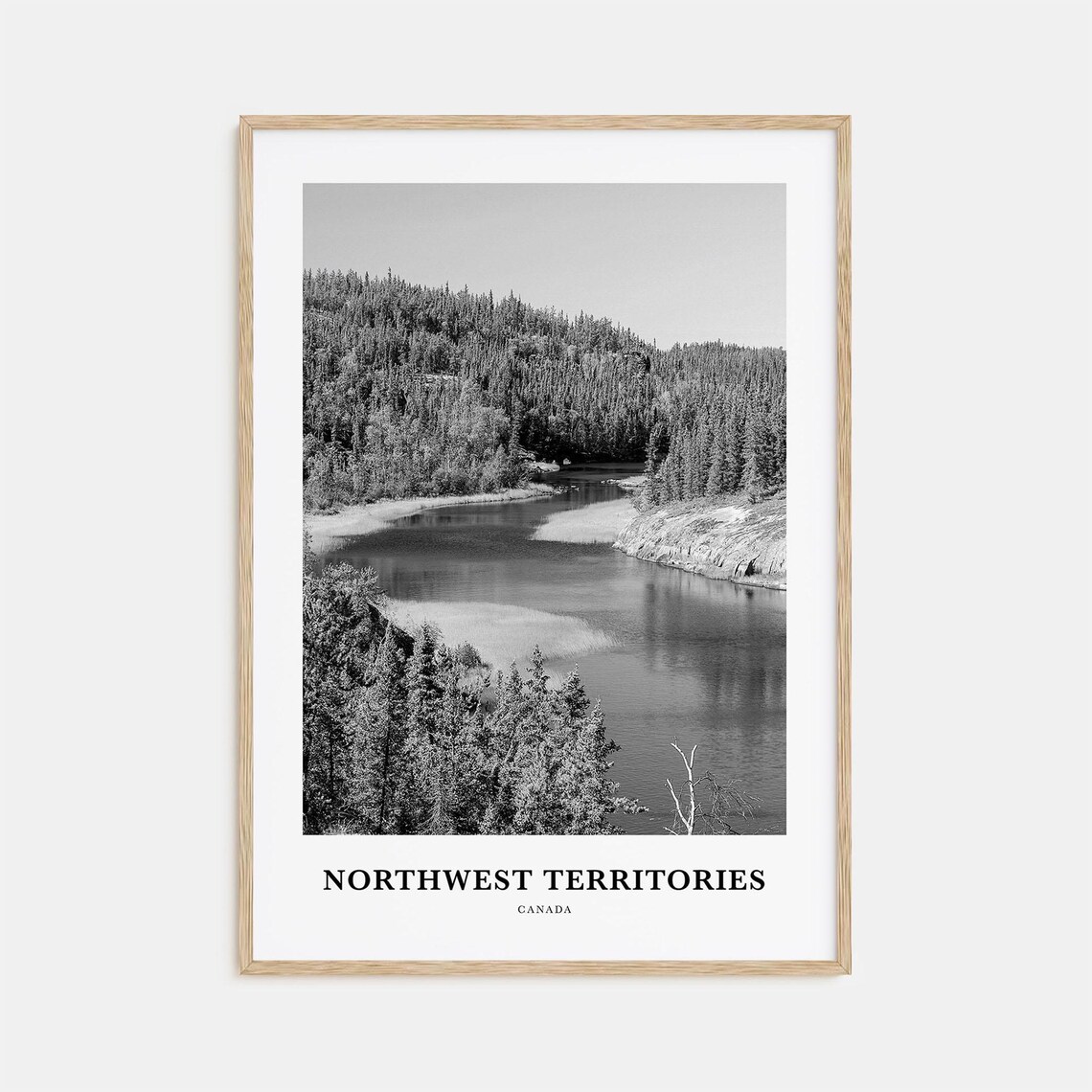 Northwest Territories Canada Forest Lake River Wilderness Poster