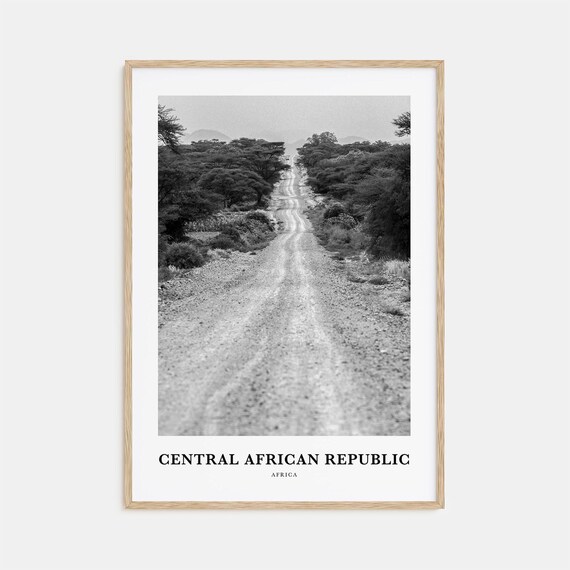 Central African Republic Wall Art Central African Republic Wall Decor Central African Republic Poster African Republic Home Decor Travel