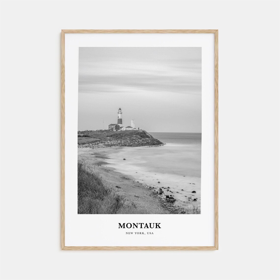 Montauk New York Point Lighthouse Rocky Ocean Coast Photo Poster