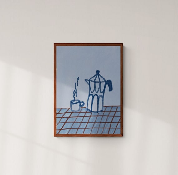 Coffee Time Kitchen Art Print, Coffee Lover Gift